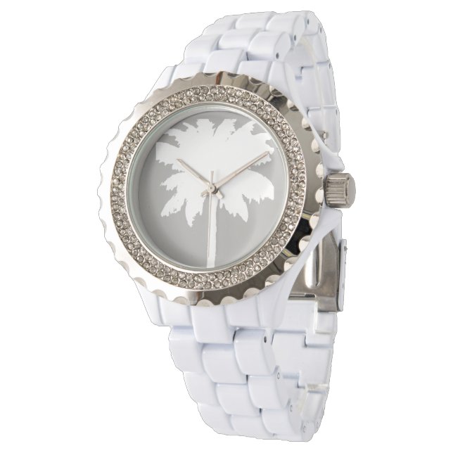 Palm Tree Watch Armbanduhr (Schrägansicht)