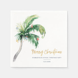 Palm Tree Weihnachts-Party Serviette