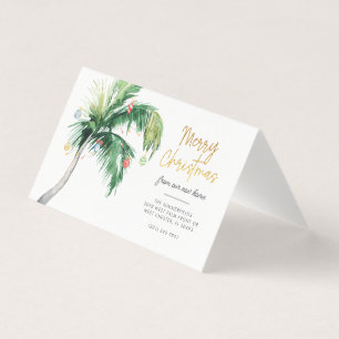 Palm Tree Weihnachtsfeiertag Ankündigung