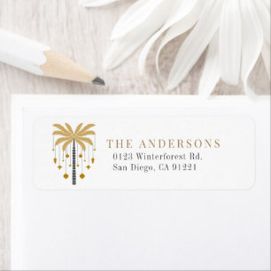 Palm Tree Weihnachtsfeiertag Rücksendeadresse Etik