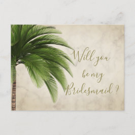 Palm Tree wird meine Einladung zu meiner Bridesmai