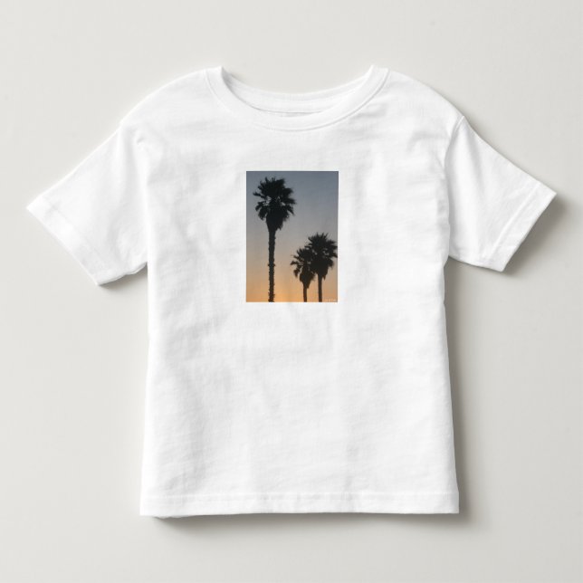 Palm Trees At Sunset Kleinkind T-shirt (Vorderseite)