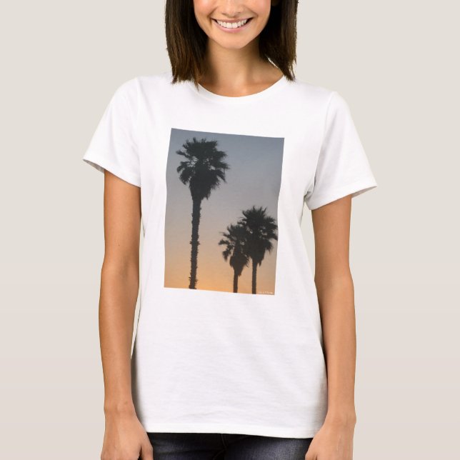 Palm Trees At Sunset T-Shirt (Vorderseite)