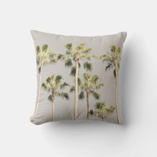 Palm Trees Beach Design 288 Pewter Green Farbe Kissen