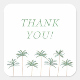 Palm Trees Elegant Vielen Dank Sticker