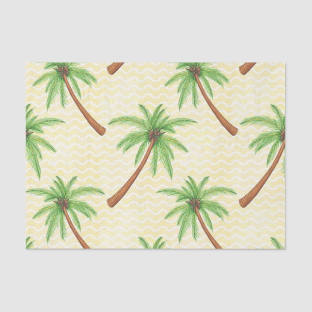 Palm Trees Hawaiian Print Seidenpapier (Vorderseite)