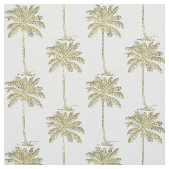 Palm Trees Muster Vintager Stil Stoff (Muster)