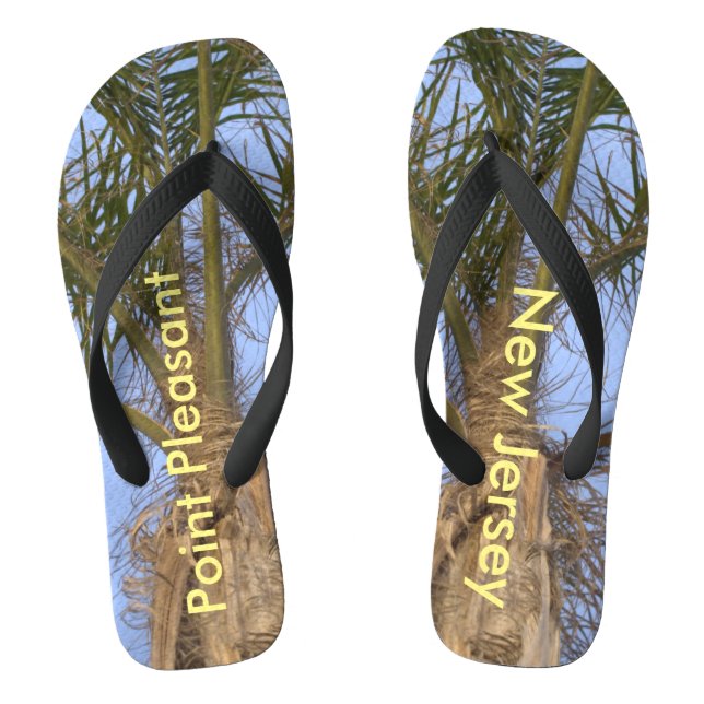 Palm Trees Point angenehm New Jersey Flip Flops (Fußbett)