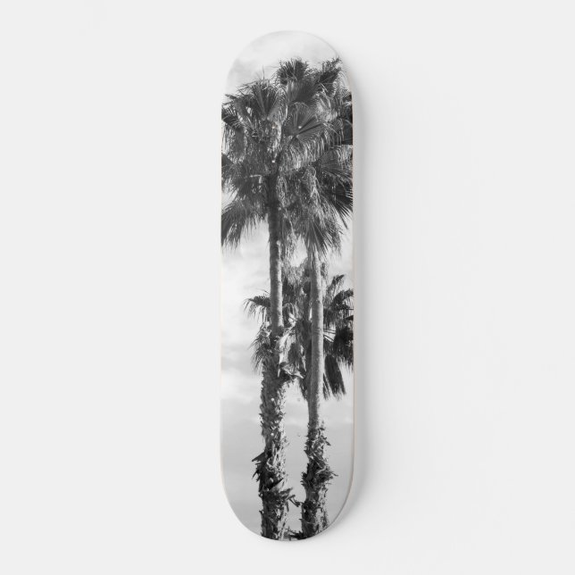 Palm Trees Schwarz-weiß #1 #wall #art Skateboard (Vorderseite)
