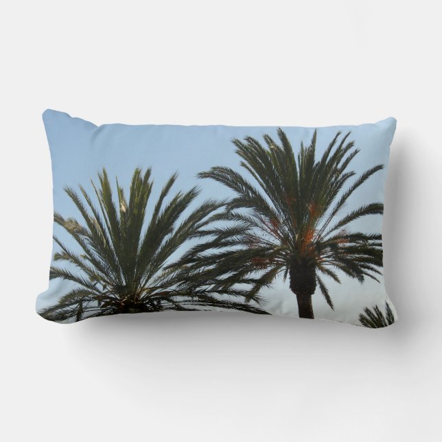 Palm Trees Sky Foto Lumbar Pillow Lendenkissen (Vorderseite)
