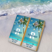 Palm Trees String Lights des tropischen Strands Mo