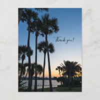 Palm Trees Sunrise Destin Florida Danke U Postcard