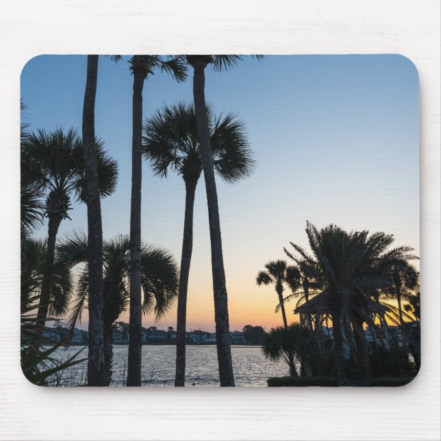 Palm Trees Sunrise Destin Florida Mouse Pad Mousepad (Vorne)