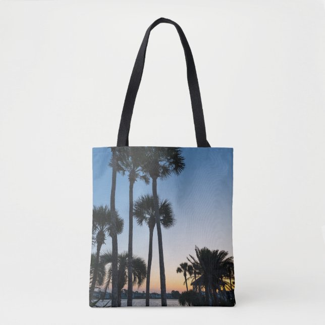 Palm Trees Sunrise Destin Florida Tote Bag (Vorderseite)