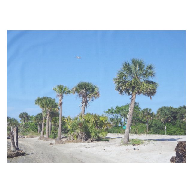 Palm Trees tableclout Tischdecke (Vorderseite (Horizontal))