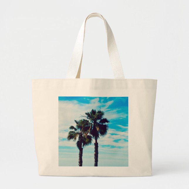 Palm Trees Tote Bag Jumbo Stoffbeutel (Vorne)
