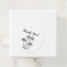 Palm Trees Vielen Dank für Tag, Beach Bachelorette Geschenkanhänger