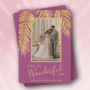 Palm Tropical Christmas Foto Feiertagskarte