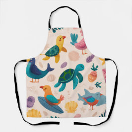 Palm Vibes All-Over Druck Schürze Geschenk