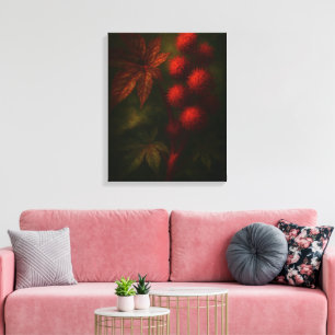 Palma Christi: Toxische Eleganz Impressionistische Leinwanddruck