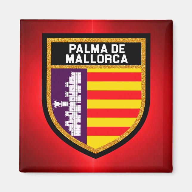 Palma de Mallorca Flag Magnet (Vorne)