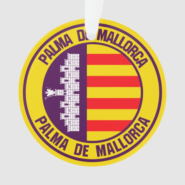 Palma de Mallorca RundEmblem Ornament (Vorderseite)