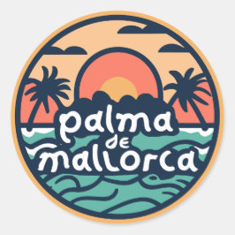 Palma de Mallorca Runder Aufkleber