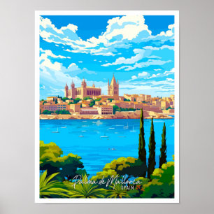 Palma de Mallorca Spanien Kunst, Dichtung und Musi Poster