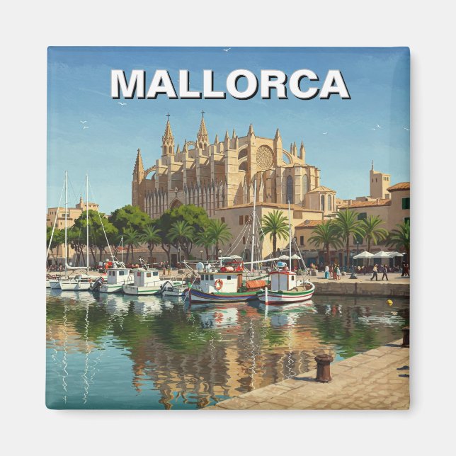 Palma de Mallorca Spanien Magnet (Vorne)