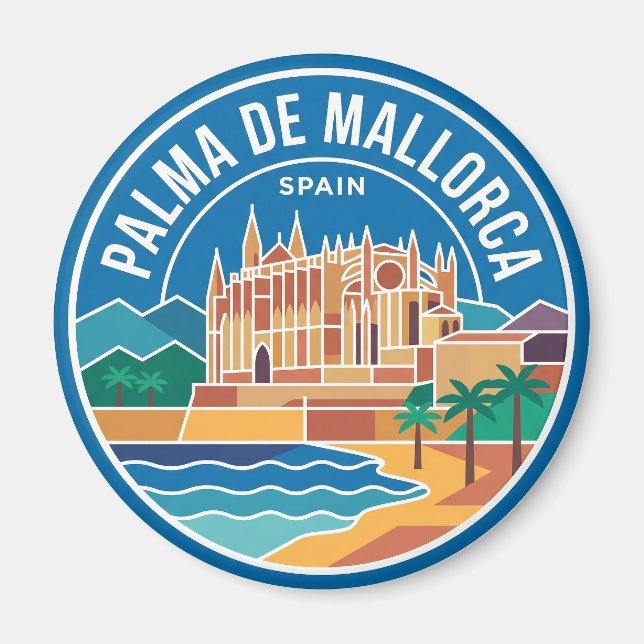 Palma de Mallorca Spanien Magnet (Vorne)