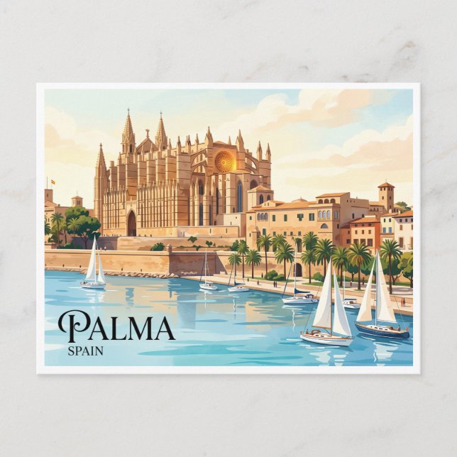 Palma de Mallorca Spanien Postkarte (Vorderseite)
