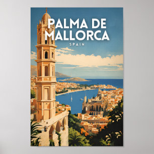 Palma De Mallorca Spanien Reisen Poster