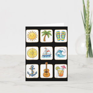 Palma de Mallorca Spanien Süße Sommer Strand Icons Karte