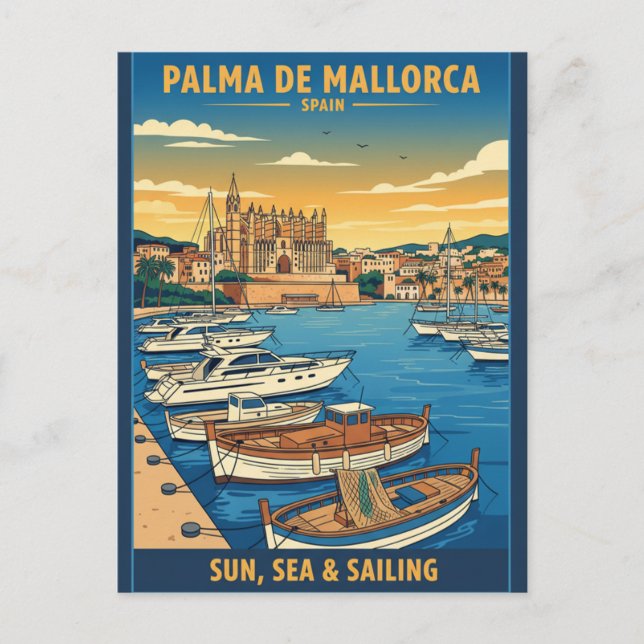 Palma de Mallorca Spanien Urlaub Postkarte (Vorderseite)