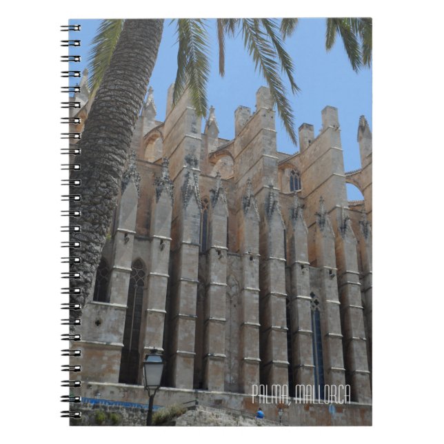 Palma gotische Kathedrale Majorca Spanien Andenken Notizblock (Vorderseite)