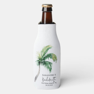 Palmbaum-Aquarell Individuelle Junggesellinnenabsc Flaschenkühler