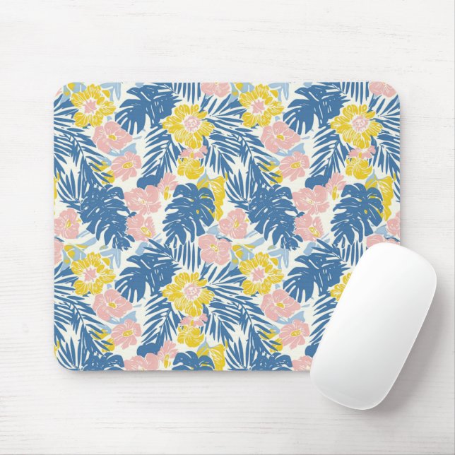 Palmbaum-Monstera-Blatt-Blumenmuster-Maus-Pad Mousepad (Mit Mouse)