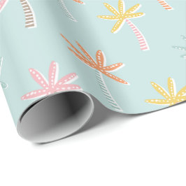Palmbäume Niedliche Münze Geschenkpapier