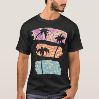 Palmbäume Pinsel T-Shirt