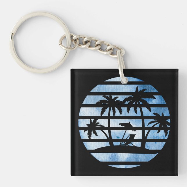 PALMBÄUME SCHLÜSSELANHÄNGER (Vorderseite)