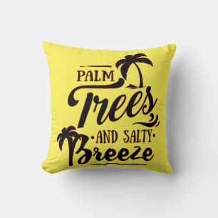 PALMBÄUME UND SALTY BREEZE - STRANDSTRAND KISSEN