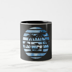 PALMBÄUME ZWEIFARBIGE TASSE