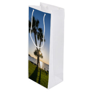 Palmbaumschere Silhouette Weinbeutel Geschenktüte Für Weinflaschen