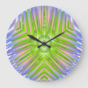 Palmbild für die Acrylwand Große Wanduhr