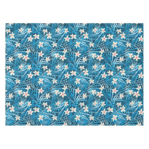Palmblatt-Blau-Muster Tischdecke