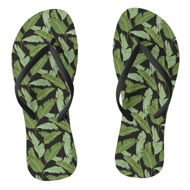 Palmblätter Flip Flops (Fußbett)