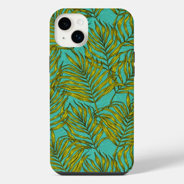 Palmblätter iPhone Hülle (Rückseite)