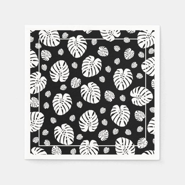 Palmblätter Muster Papiertaschentuch Serviette (Vorderseite)