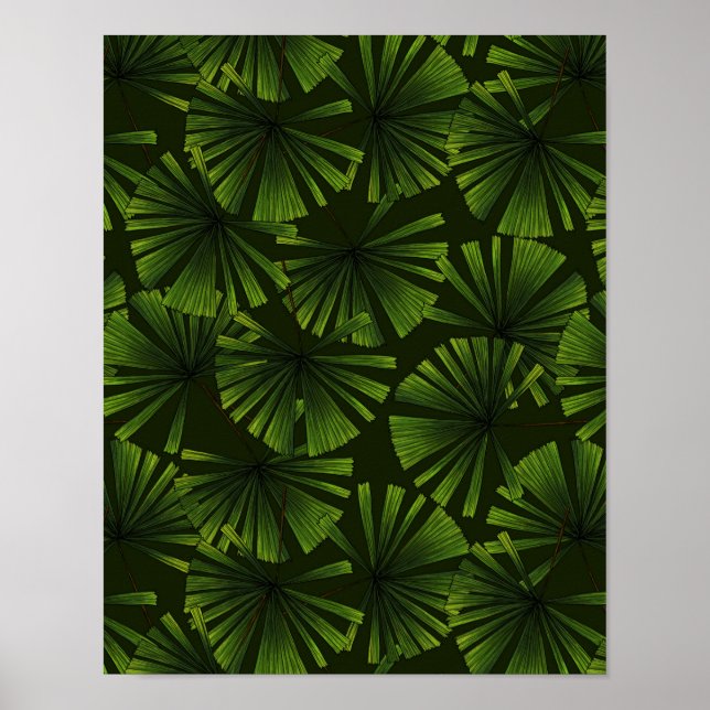 Palmblätter Poster (Vorne)