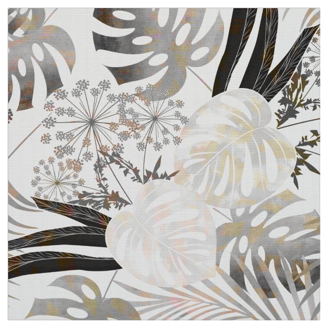 Palmblätter, tropisch, botanisch, bunt stoff (Muster)